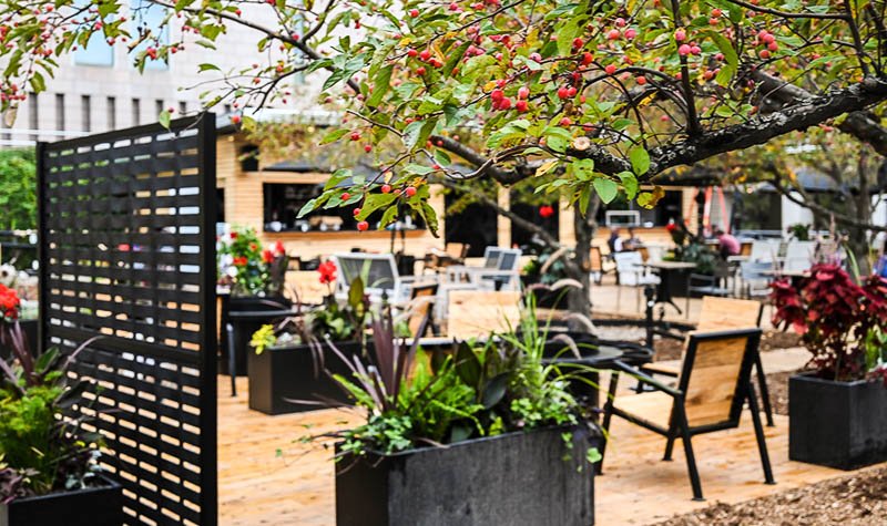 The patio of the Tavern