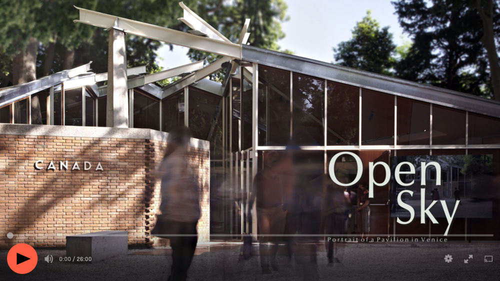 Still from the Open Sky: Portrait of a Pavilion in Venice documentary.